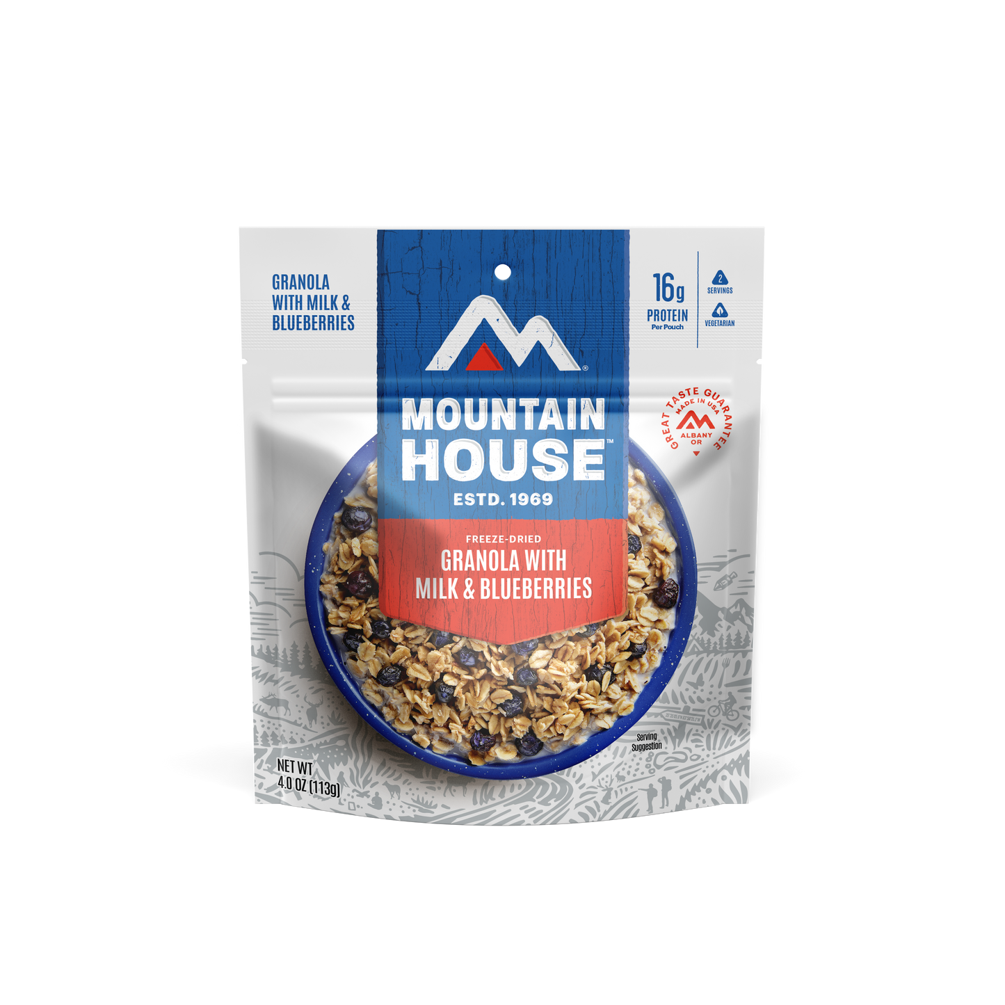 Mountain House - Granola with Milk & Blueberries (2 Servings) - RTG Supply Co