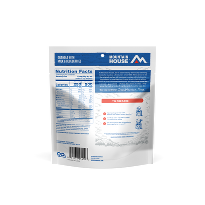 Mountain House - Granola with Milk & Blueberries (2 Servings) - RTG Supply Co