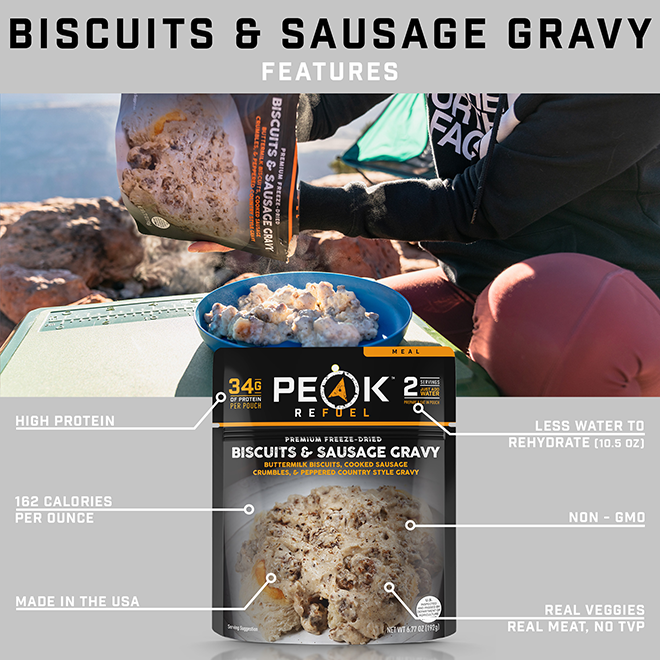 PEAK REFUEL - BISCUITS & SAUSAGE GRAVY - RTG Supply Co