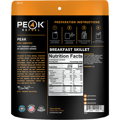 PEAK REFUEL - BREAKFAST SKILLET - RTG Supply Co