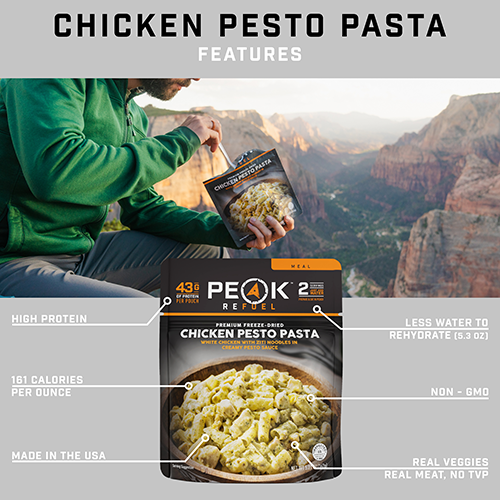 PEAK REFUEL - CHICKEN PESTO PASTA - RTG Supply Co
