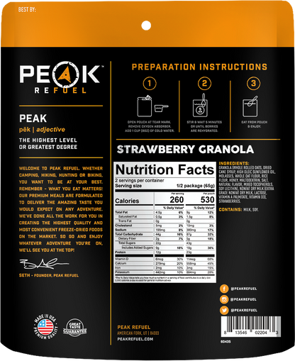 PEAK REFUEL - STRAWBERRY GRANOLA - RTG Supply Co